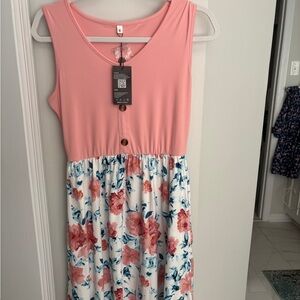 Pink Floral women’s Dress